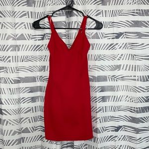 Charlotte Russe Mini Red Dress Size: xs